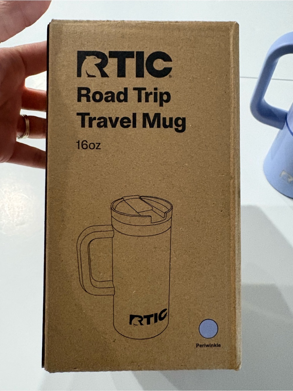 RTIC 16oz Road Trip Travel Mug in Periwinkle, New - Picture 2 of 8